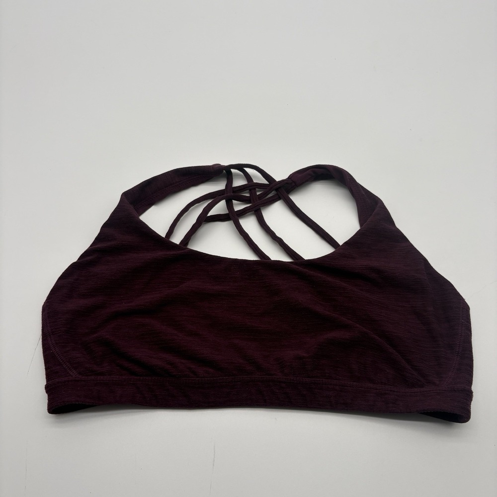 Victoria's Secret Strappy Crisscross Back Wireless Bralette Burgundy Large